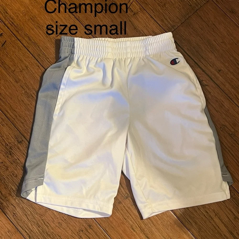 Champion Kids White and Gray Shorts